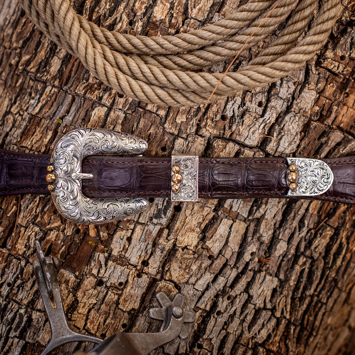 The Whiskey King Sterling Silver Belt Buckle