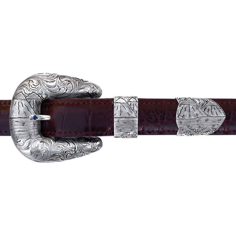 The Old Glory Sterling Silver Belt Buckle
