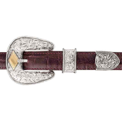 The Caviar Spur Sterling Silver Belt Buckle