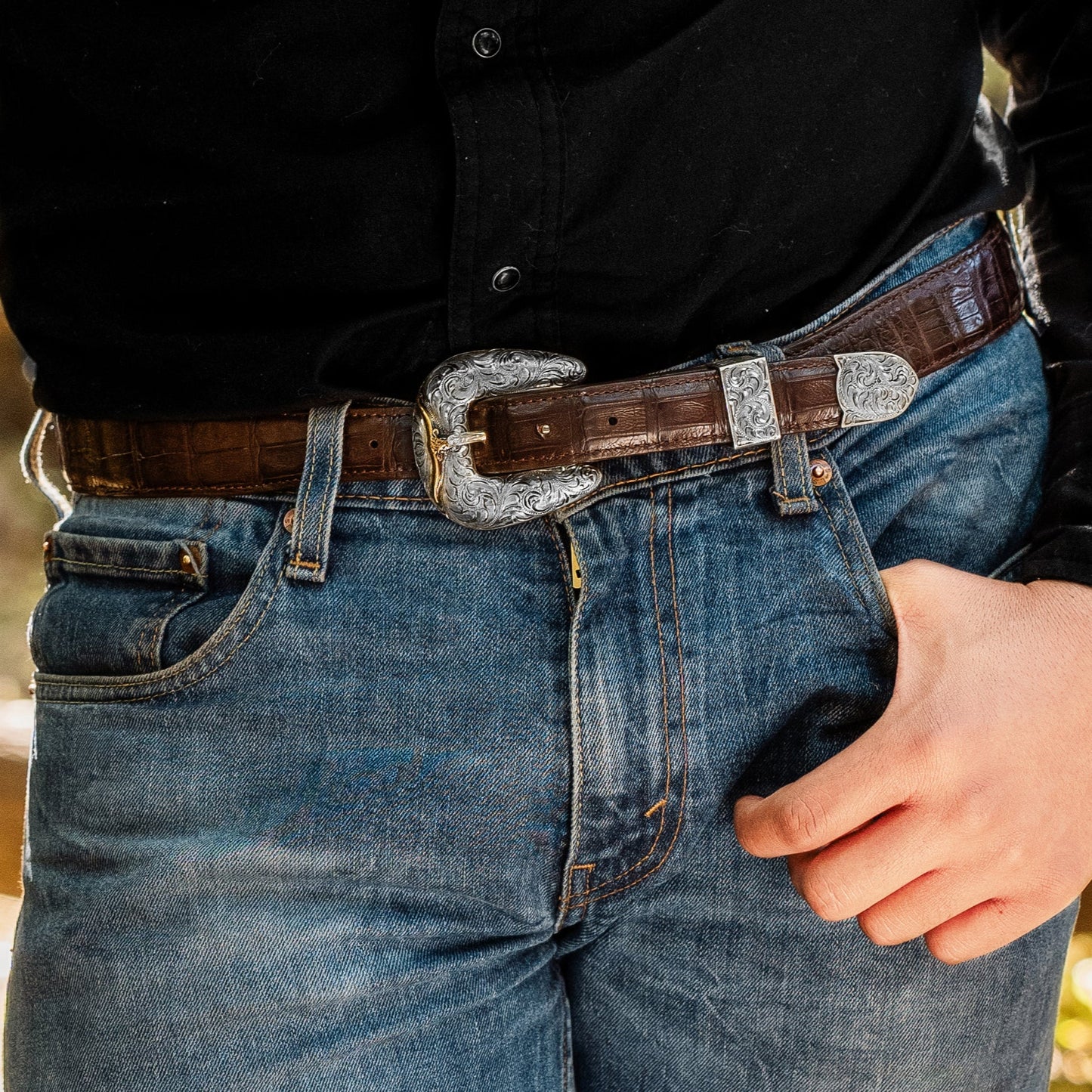 The Grand Steer Sterling Silver Belt Buckle