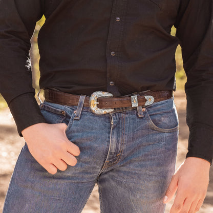 The Sinclair Sterling Silver Belt Buckle