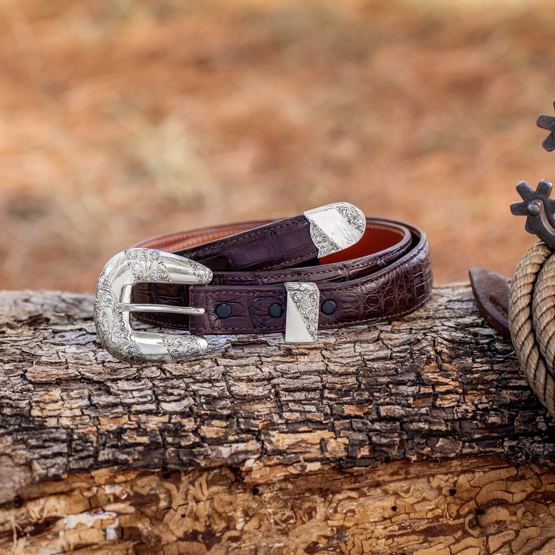 The Black Label Sterling Silver Belt Buckle