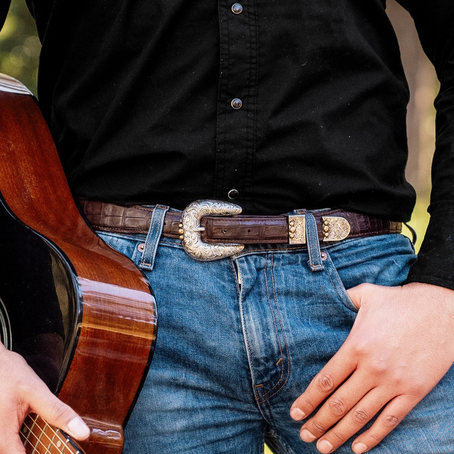 The Whiskey King Sterling Silver Belt Buckle